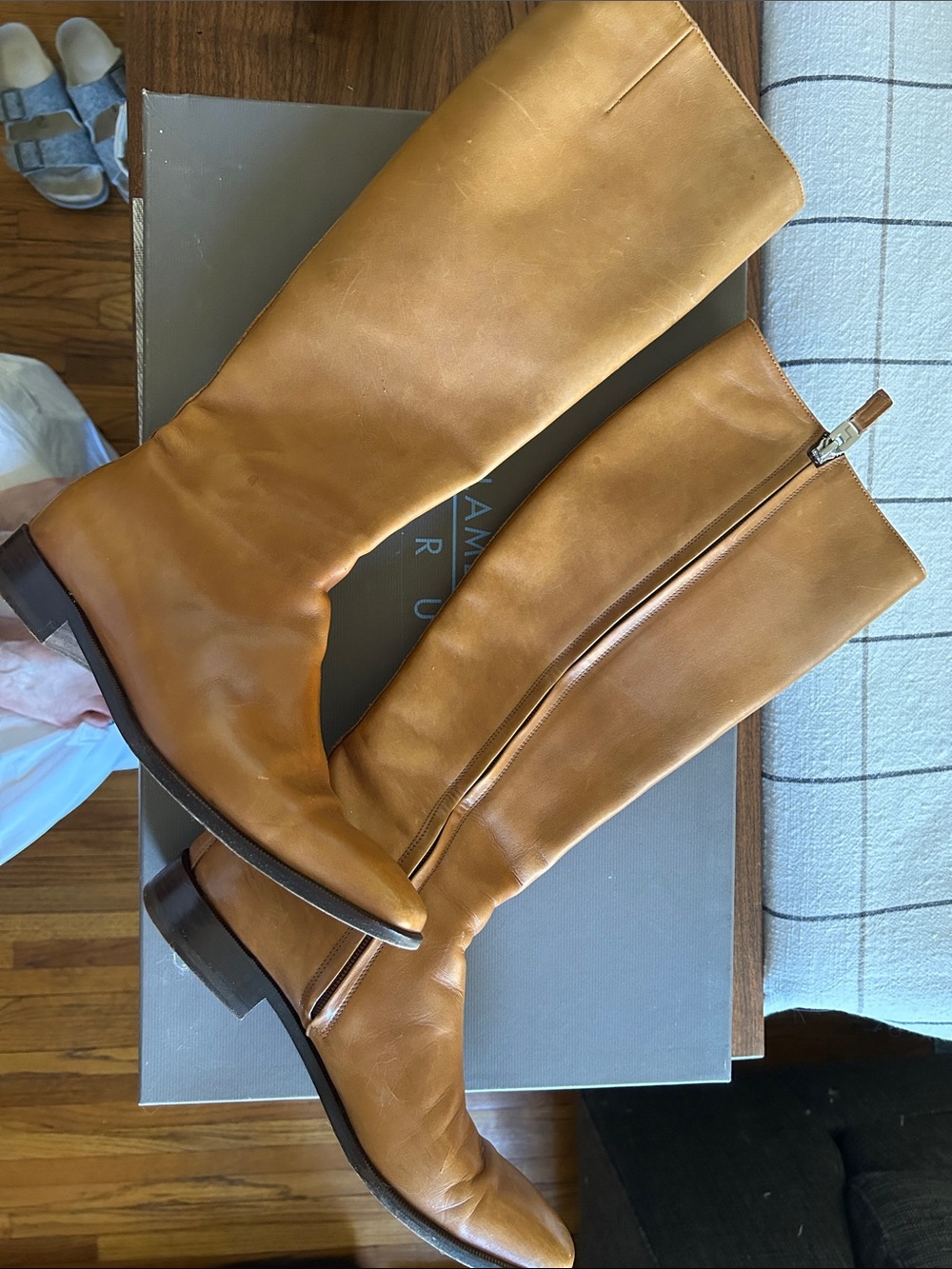 Women's Lambertson Truex Leather Boots in Cognac Tan